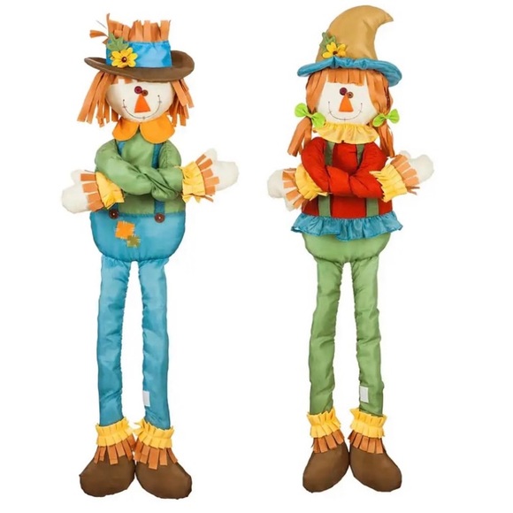 Evergreen Holiday Boy Girl Scarecrow Post Huggers Poshmark